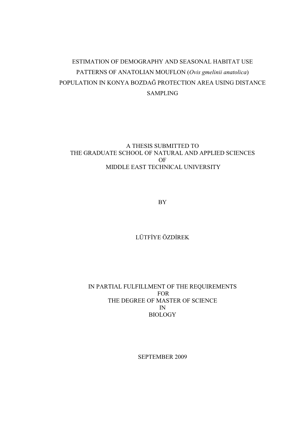 Estimation of Demography and Seasonal Habitat Use