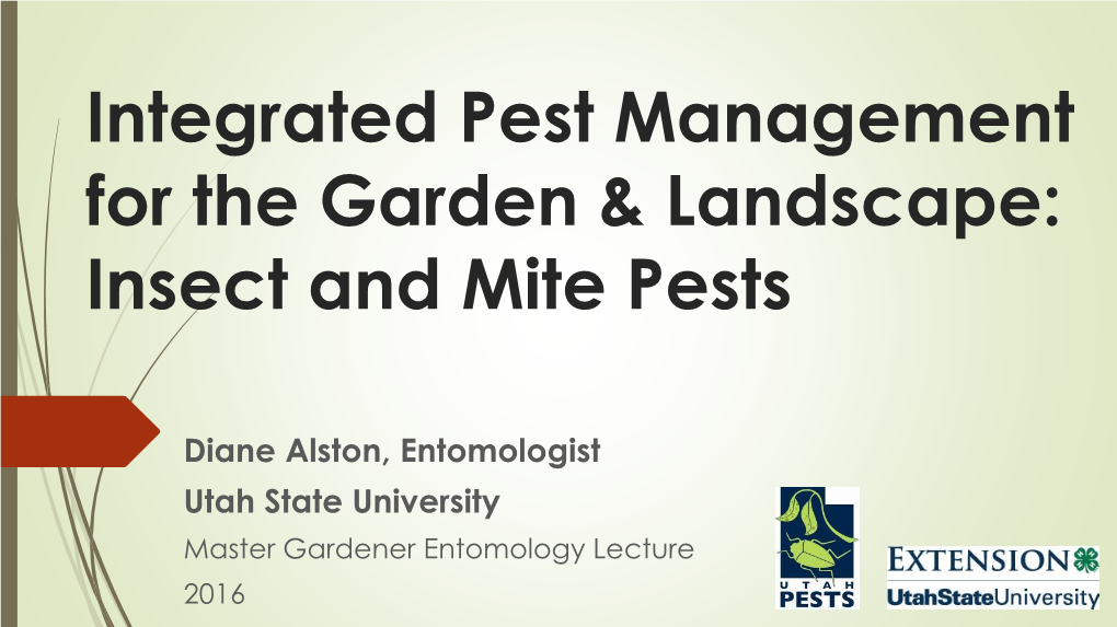 Insect and Mite Pests