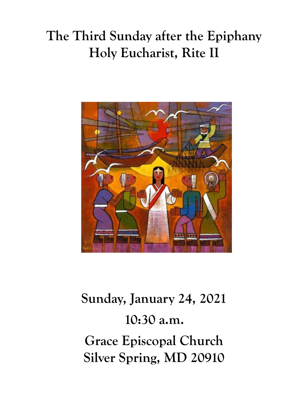 The Third Sunday After the Epiphany Holy Eucharist, Rite II Sunday