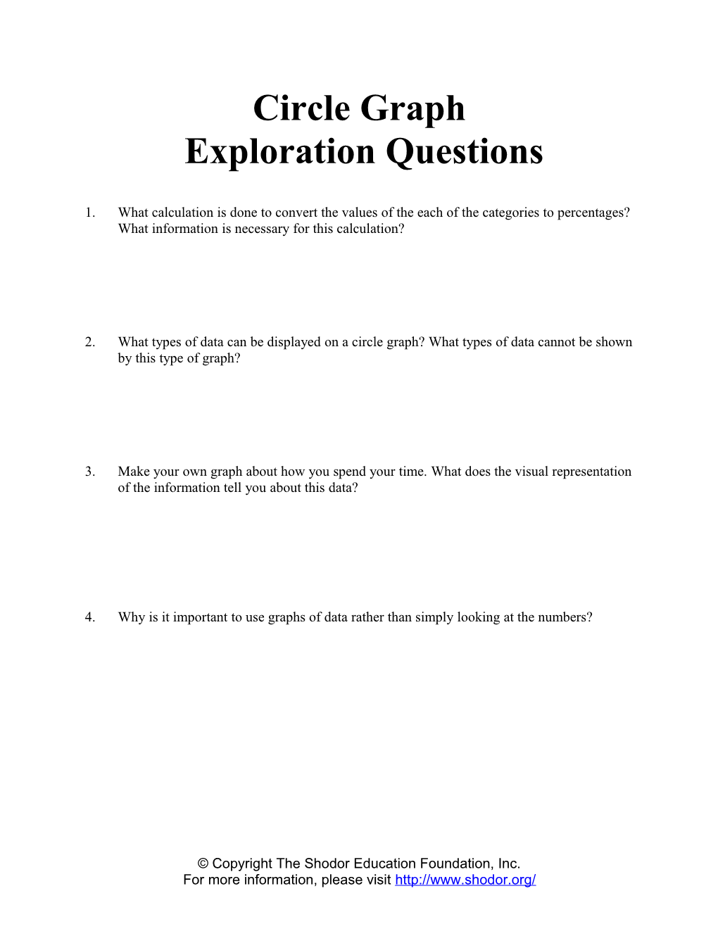 Exploration Questions