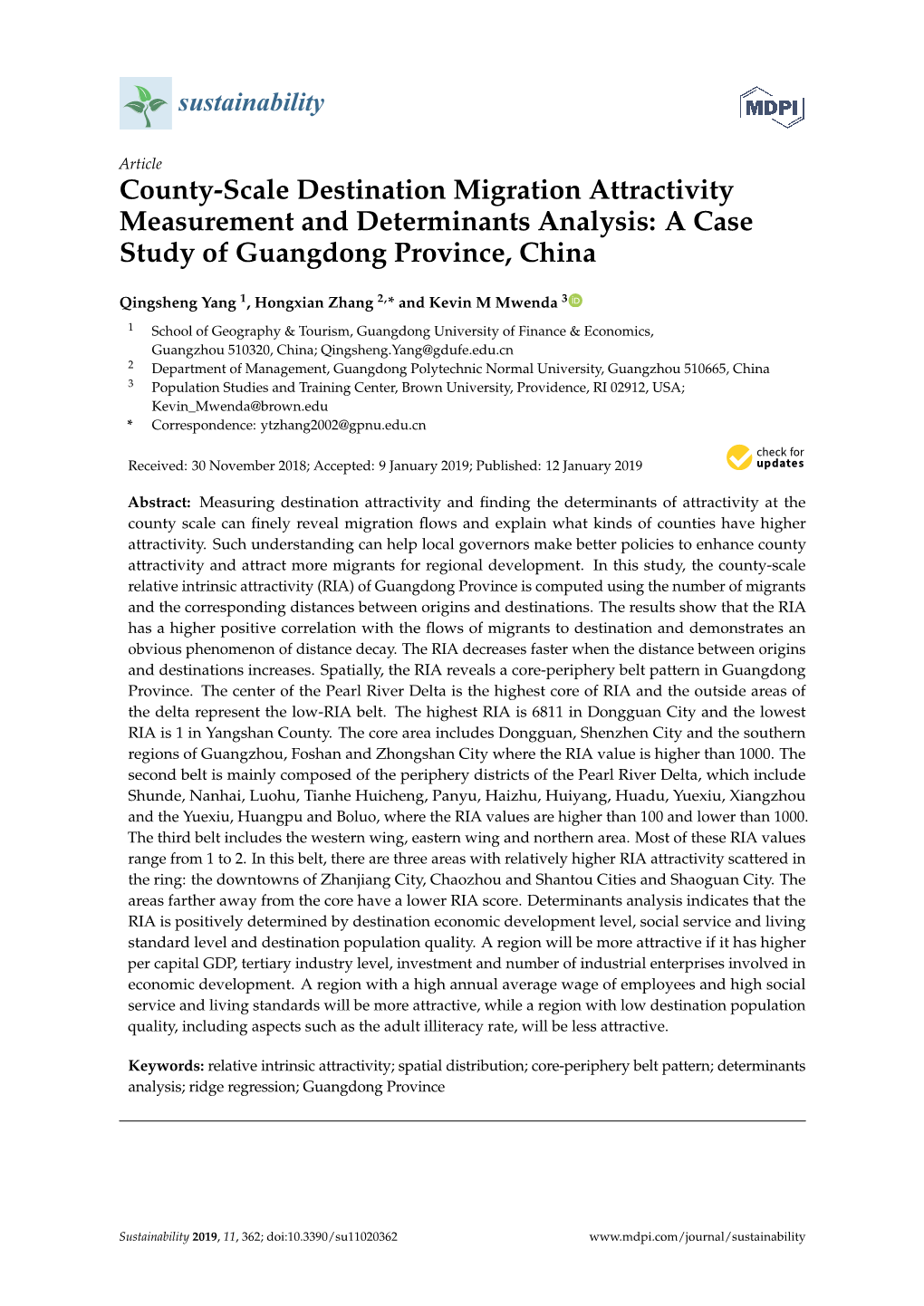 A Case Study of Guangdong Province, China