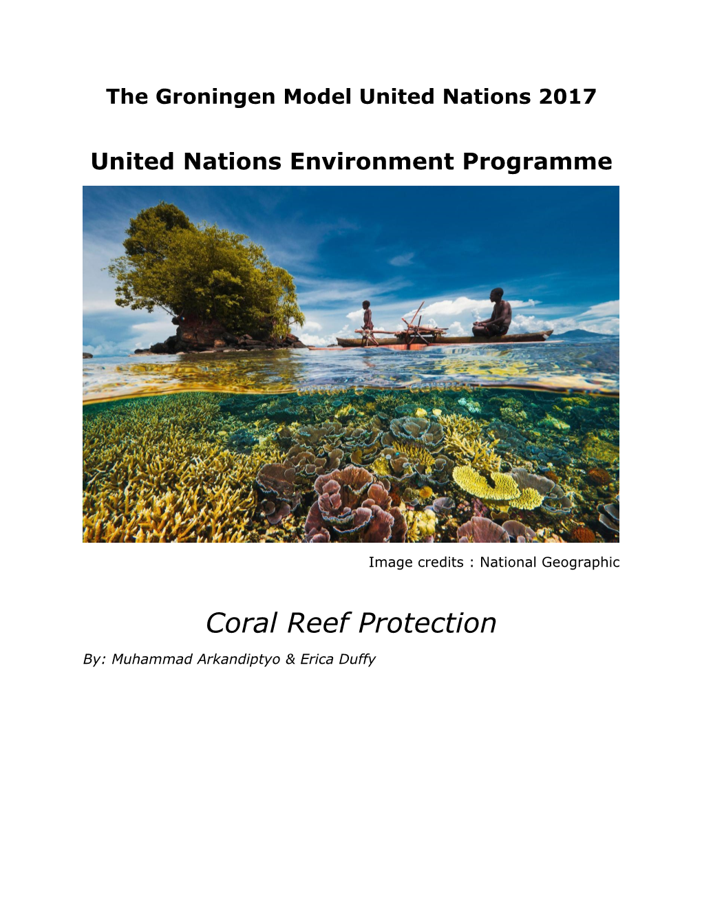 Coral Reef Protection