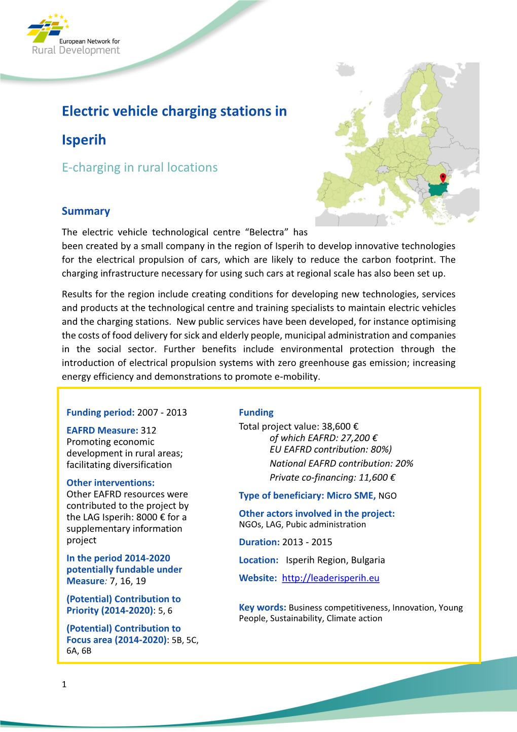 Electric Vehicle Charging Stations in Isperih