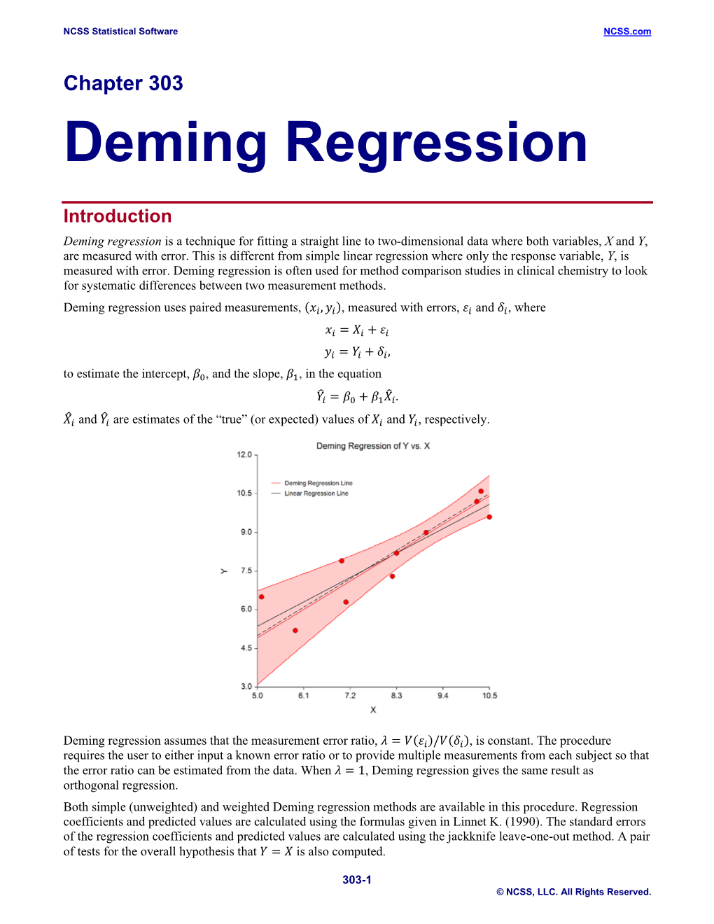 Deming Regression