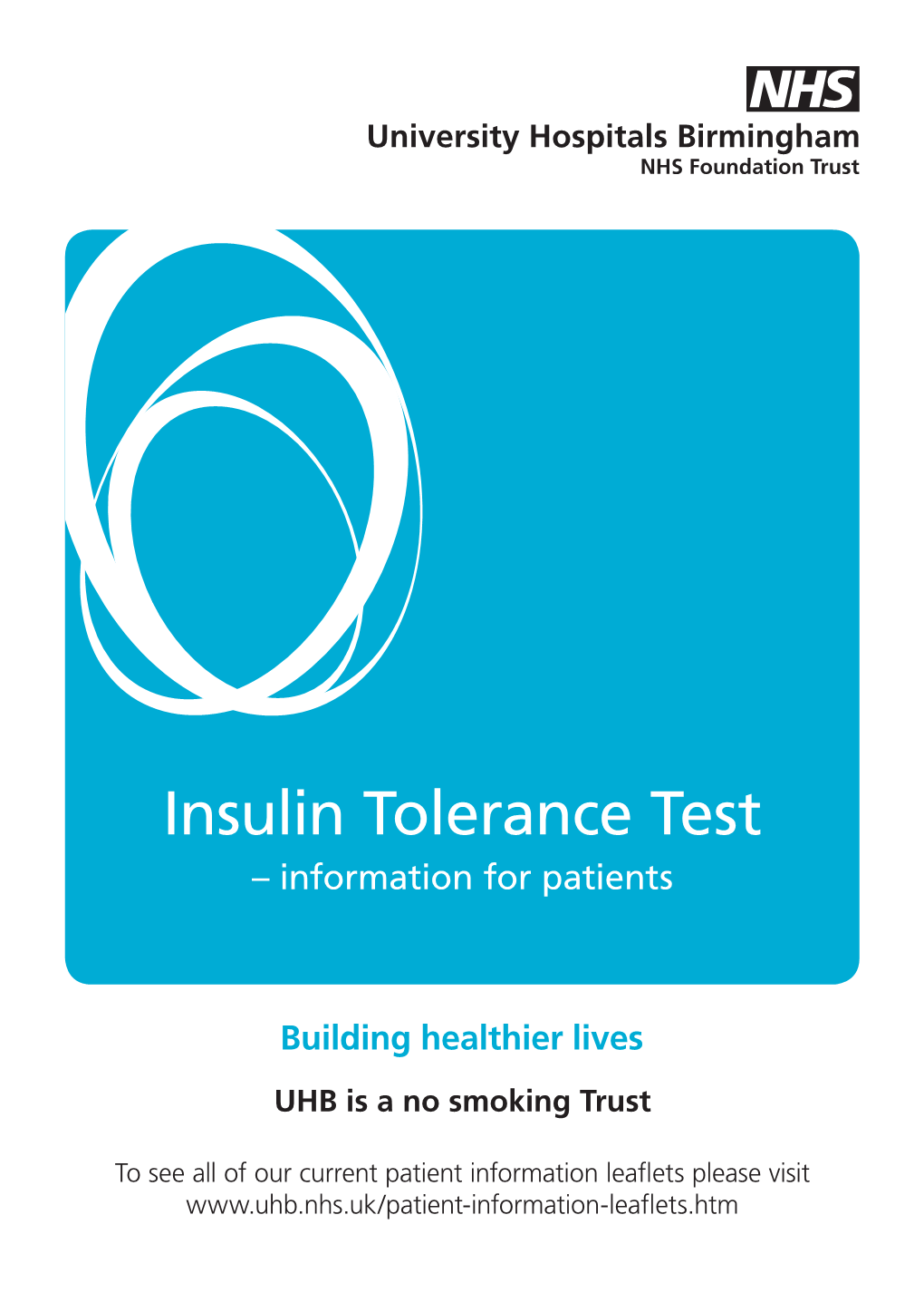 Insulin Tolerance Test – Information for Patients