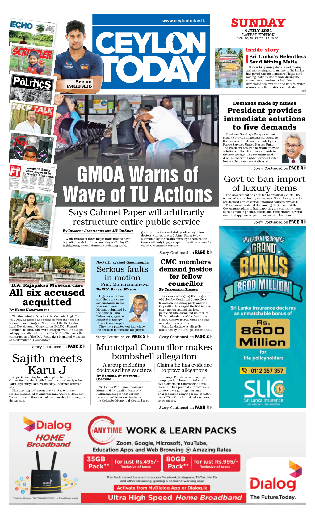 GMOA Warns of Wave of TU Actions