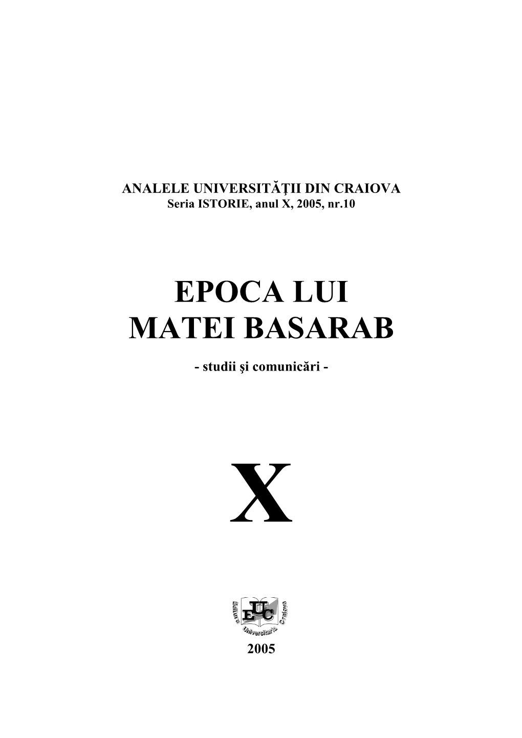 Epoca Lui Matei Basarab