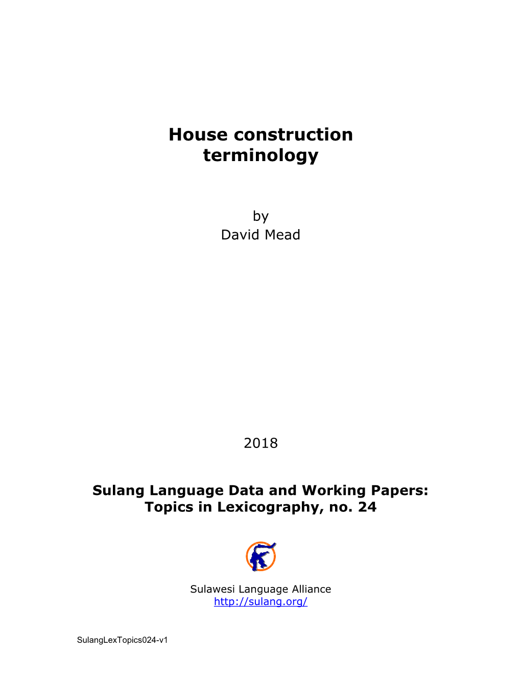 House Construction Terminology