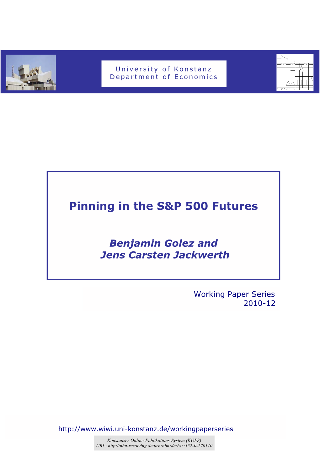 Pinning in the S&P 500 Futures