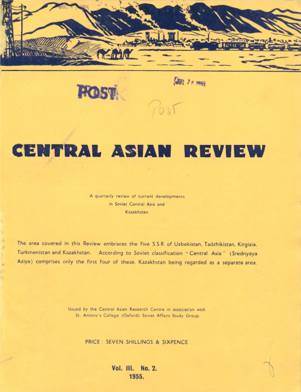 Central Asian Review. Vol 3. № 2. 1955. Ebook 2016