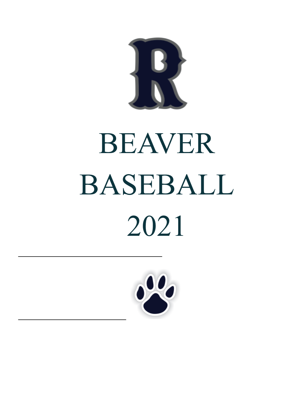 NEW 2021 Baseball Player/Parent Packet