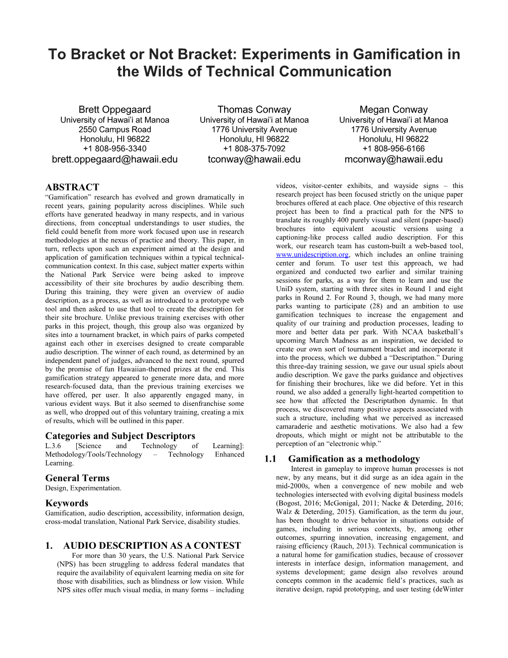 Proceedings Template - WORD s32