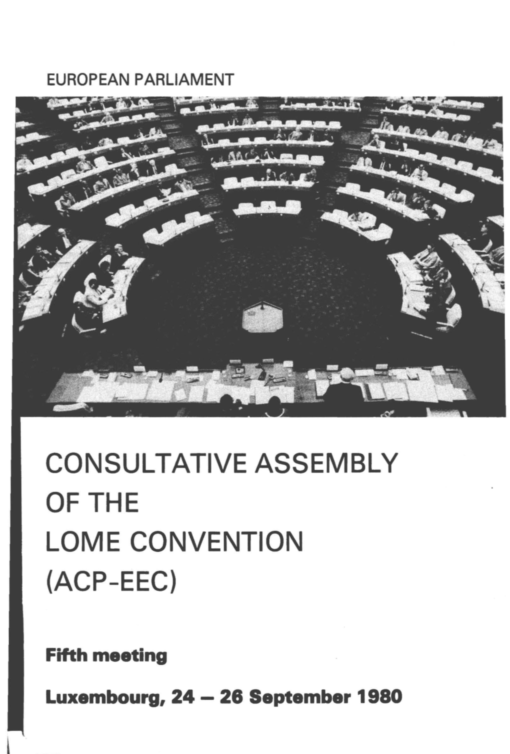 Consultative Assembly of the Lome Convention (Acp-Eec)