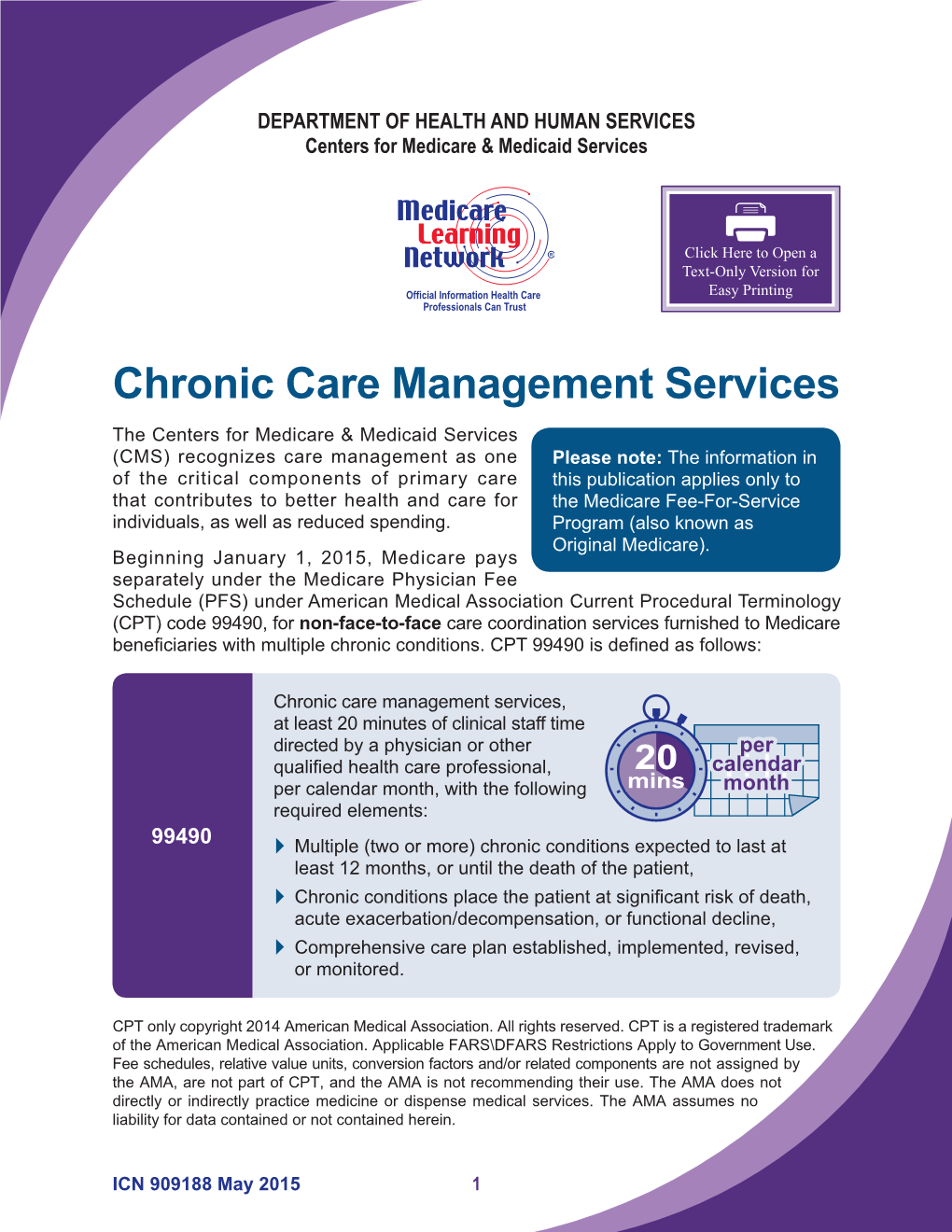 Chronic Care Management Services