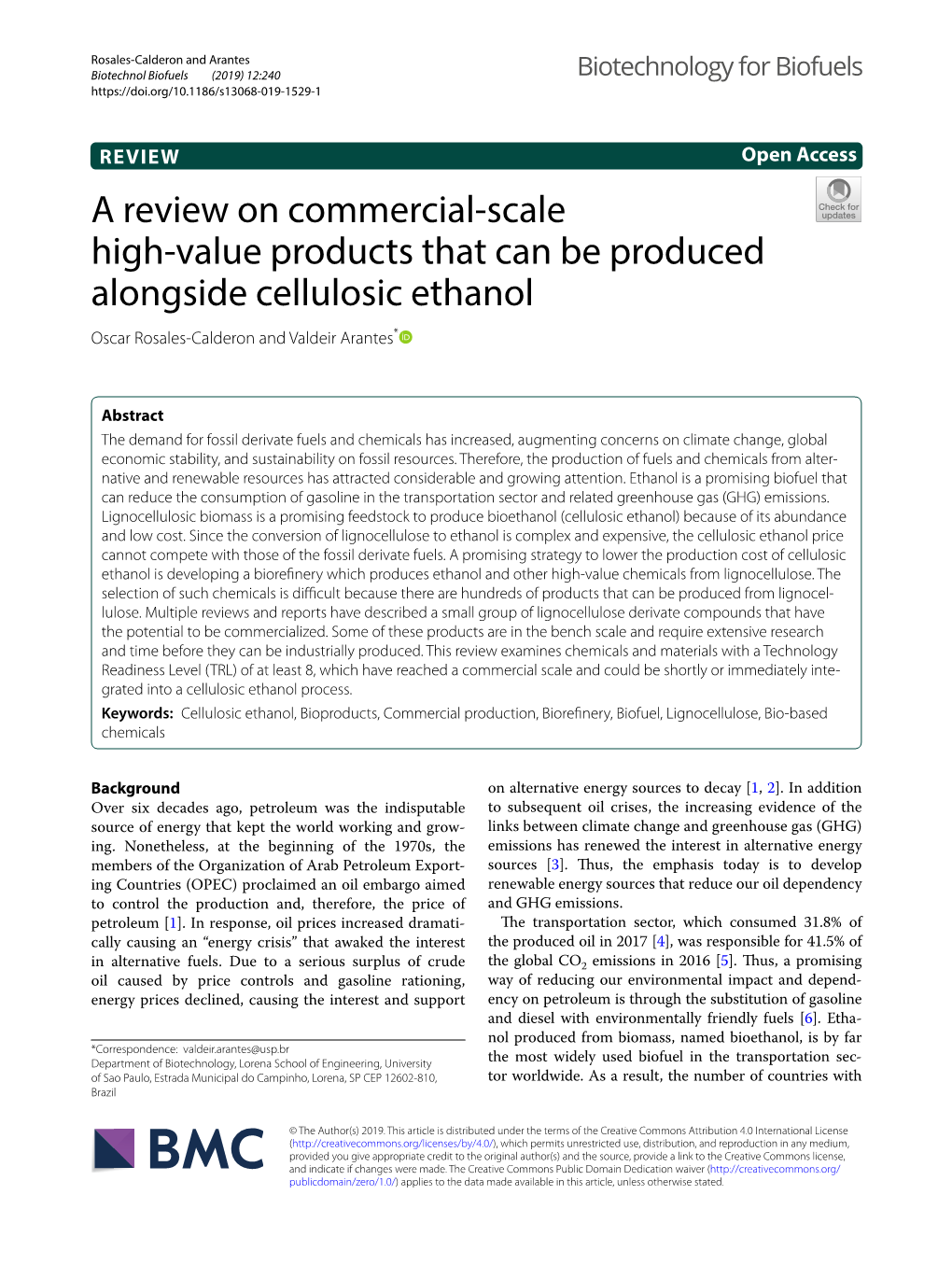 Biotechnology for Biofuels