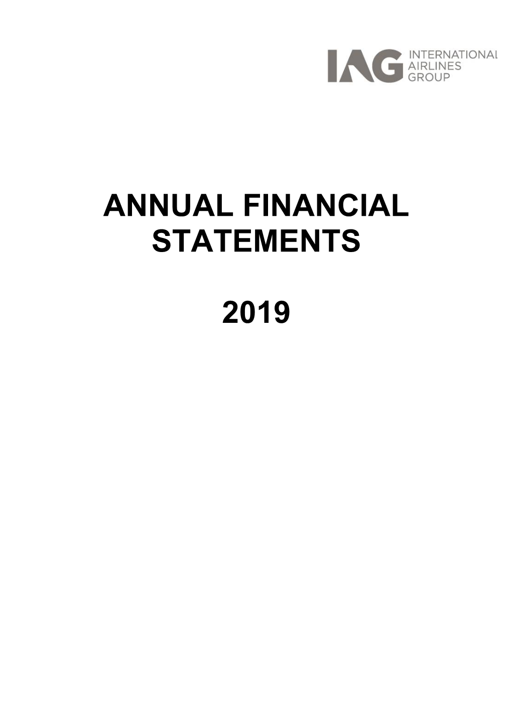 Annual Financial Statements 2019