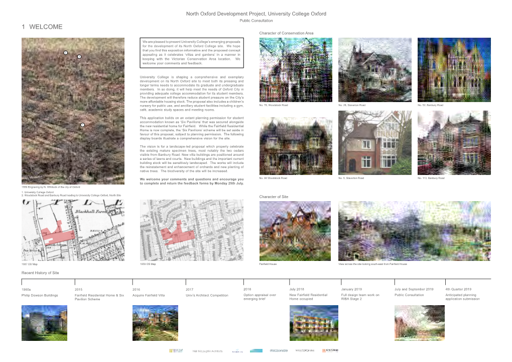 North Oxford Development Project, University College Oxford Public Consultation 2 SITE ANALYSIS and CONCEPT