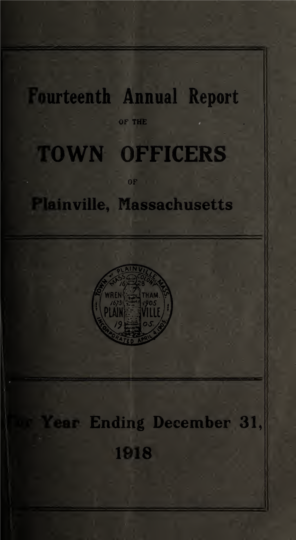 Plainville, Massachusetts Annual Reports