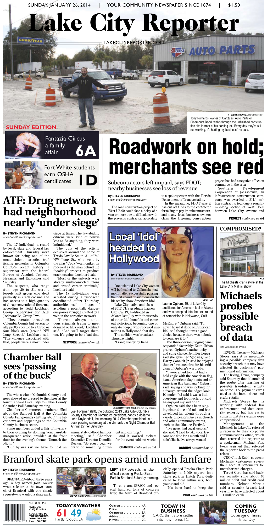 Roadwork on Hold; Merchants See