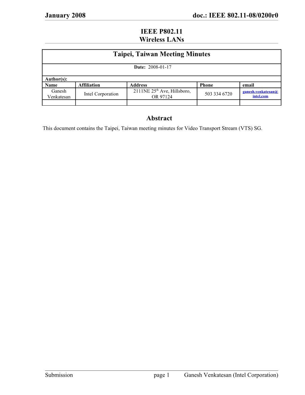 IEEE P802.11 Wireless Lans s76