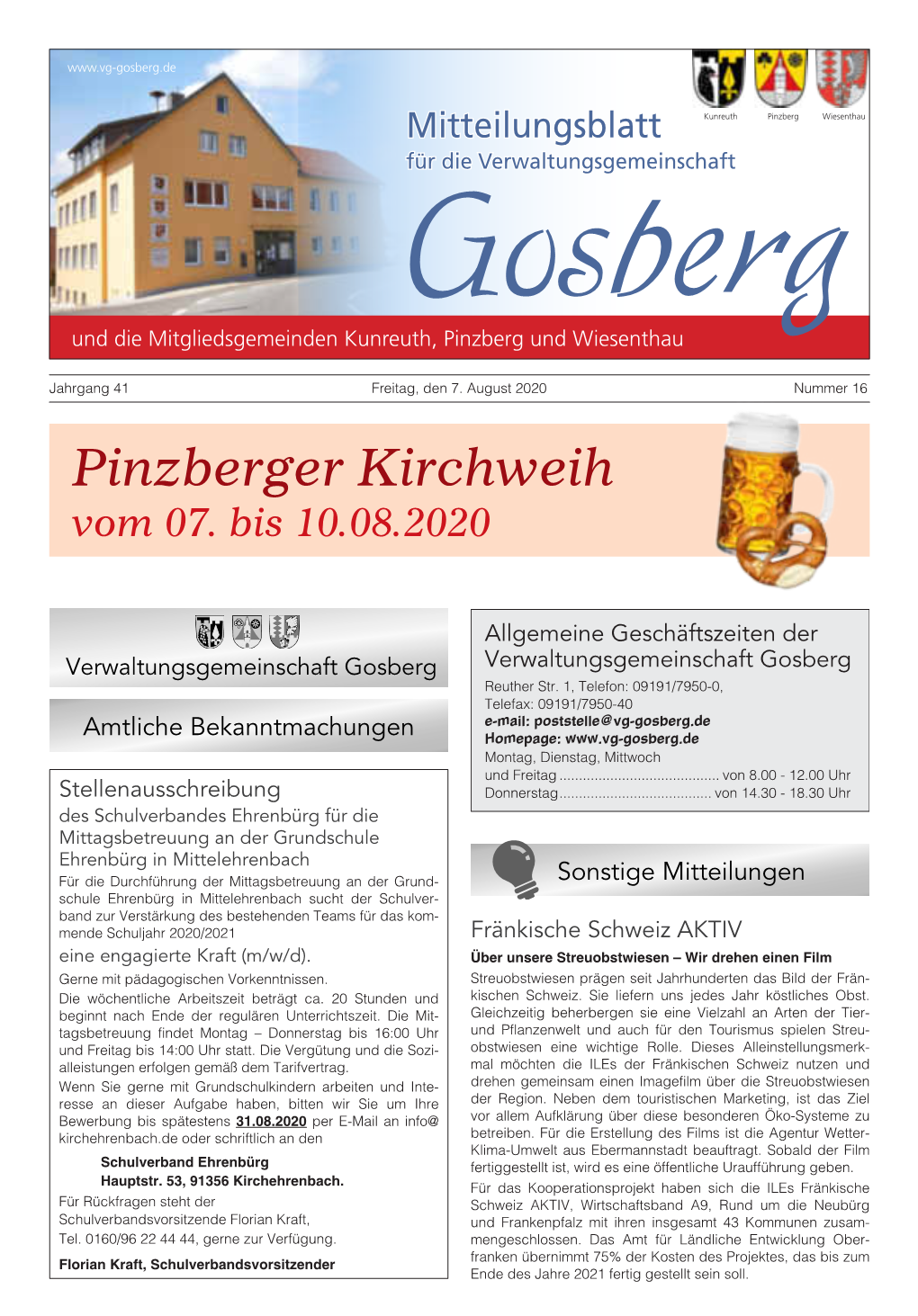 Pinzberger Kirchweih Vom 07