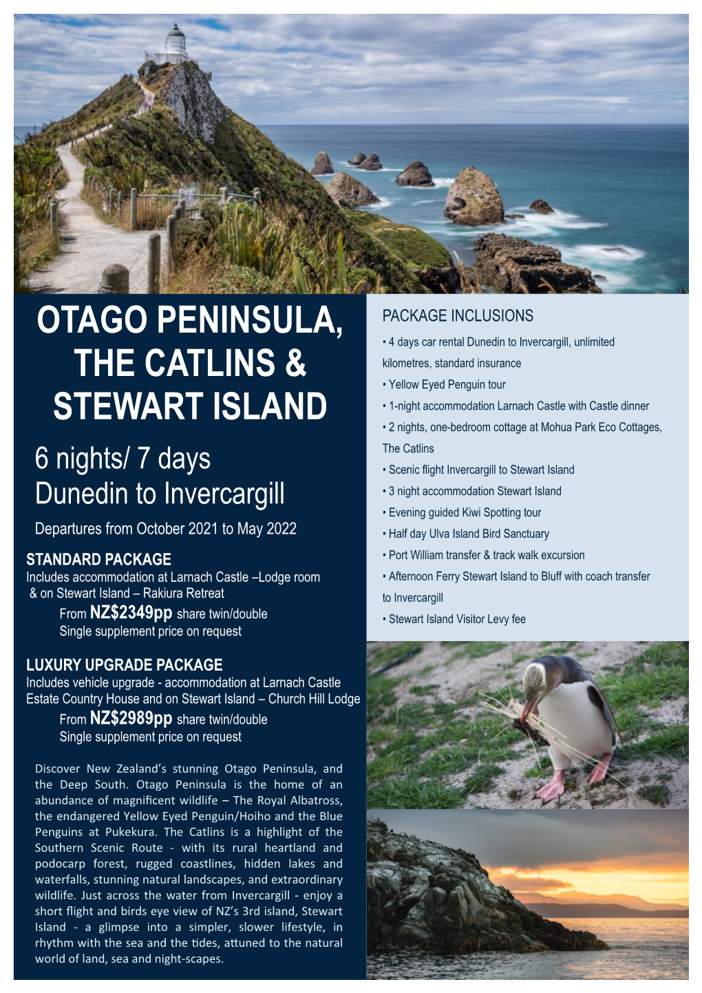 Otago Peninsula, the Catlins & Stewart Island