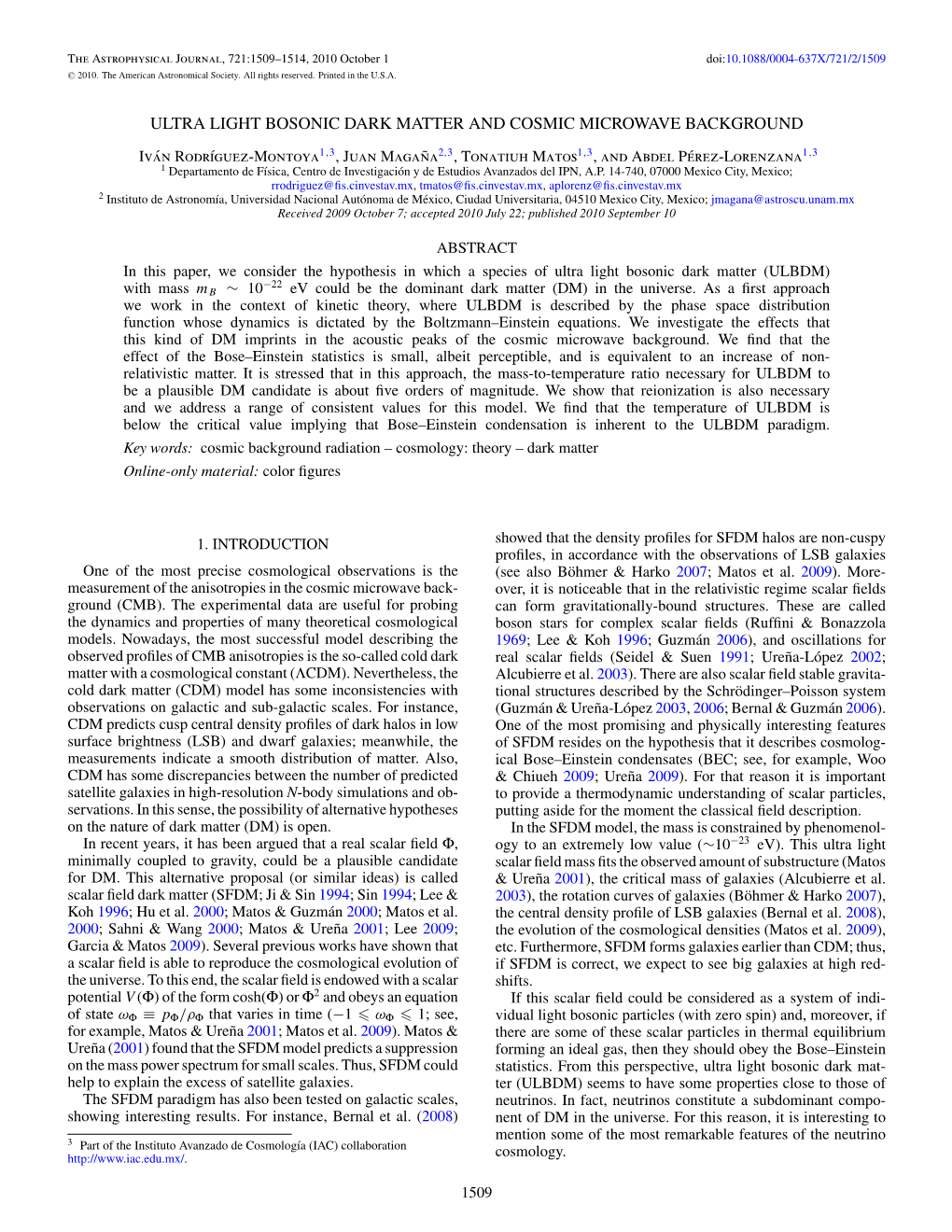 Ultra Light Bosonic Dark Matter and Cosmic Microwave Background