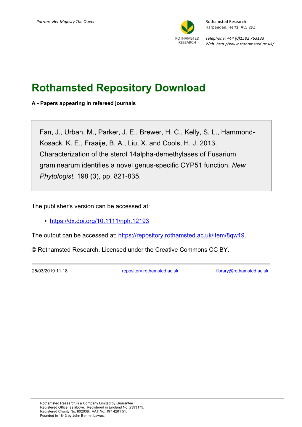 Rothamsted Repository Download