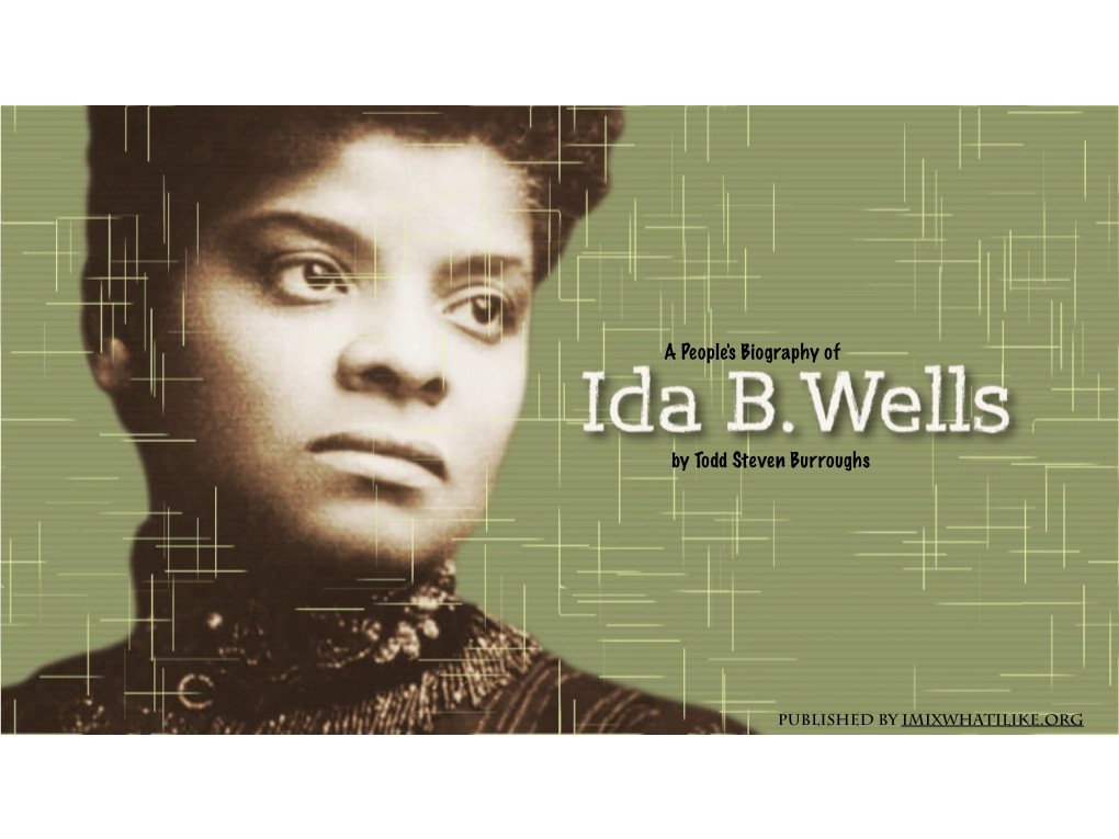 A People's Biography of Ida B. Wells