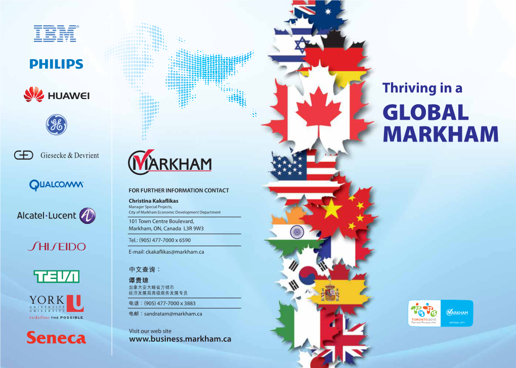 Thriving in a GLOBAL MARKHAM