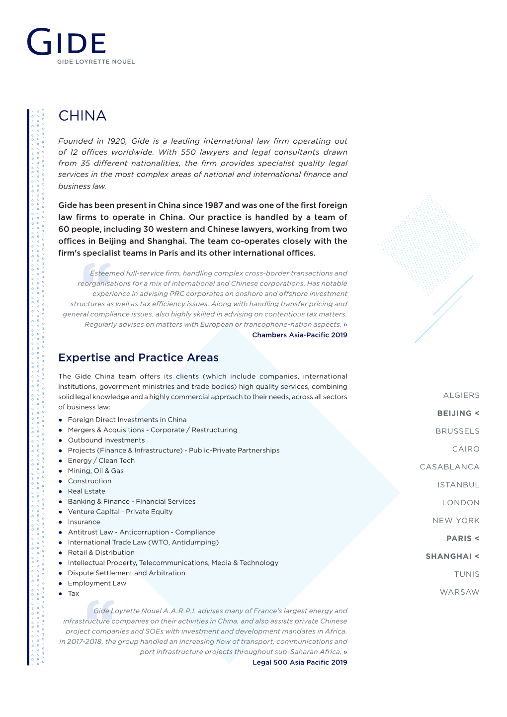 March 2019 Gide China