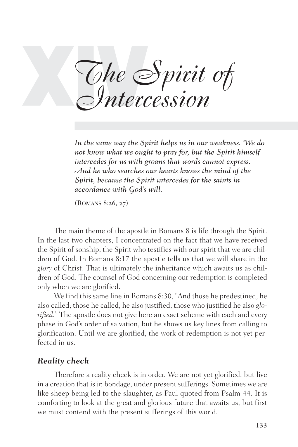 Xivthe Spirit of Intercession