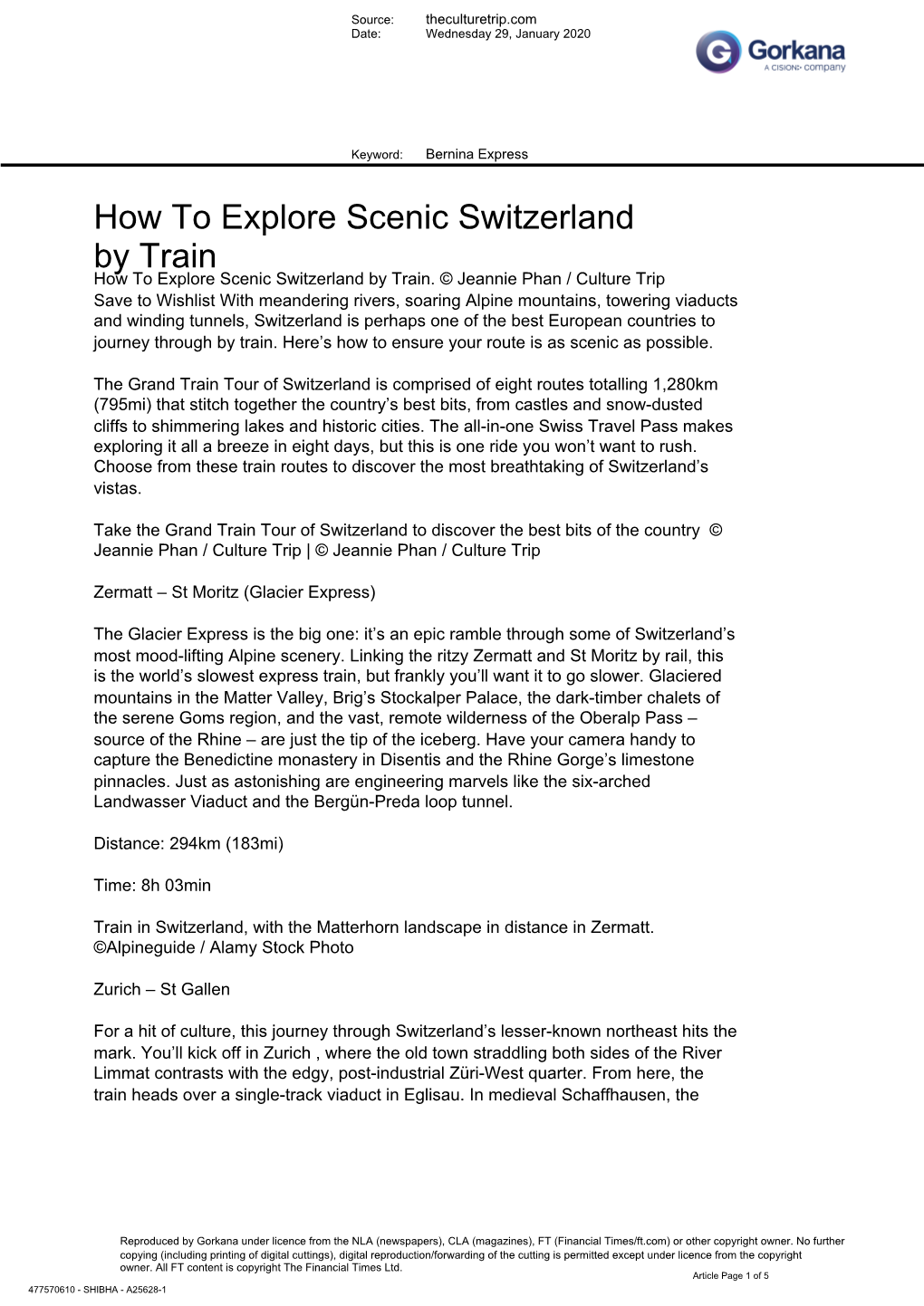 How to Explore Scenic Switzerland by Train How to Explore Scenic Switzerland by Train