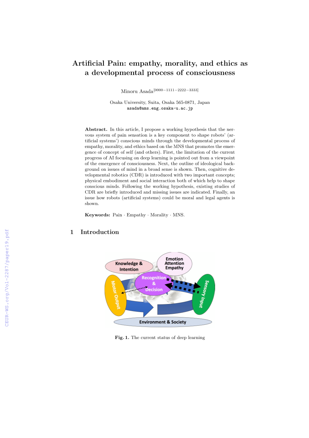 Artificial Pain: Empathy, Morality, and Ethics As a Developmental Process