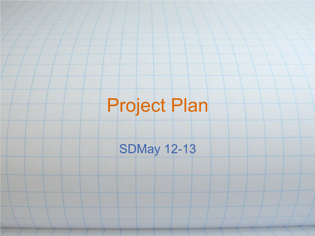 Project Plan