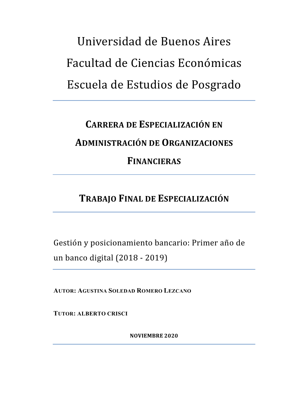 Universidad De Buenos Aires Facultad De Ciencias Económicas Escuela