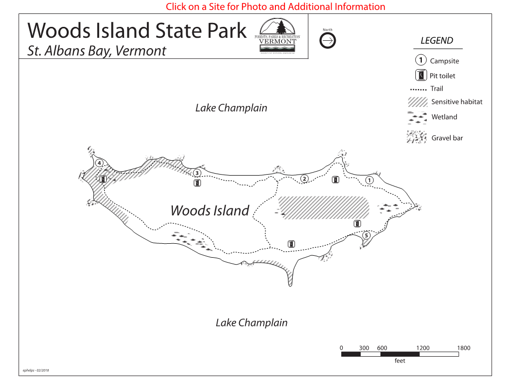 Woods Island State Park FORESTS, PARKS & RECREATION VERMONT LEGEND St