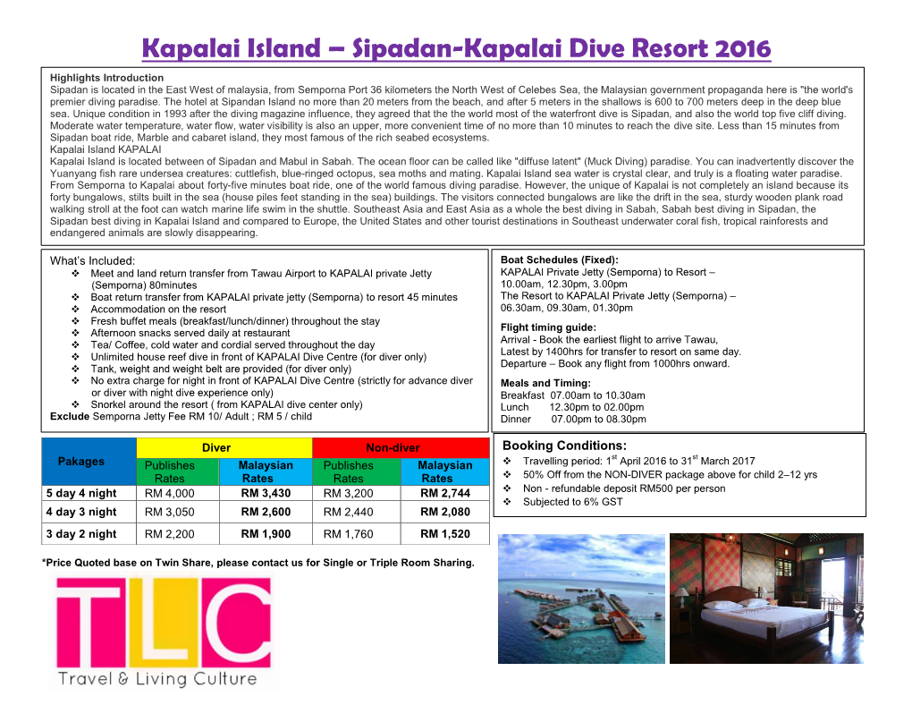 Sipadan-Kapalai Dive Resort