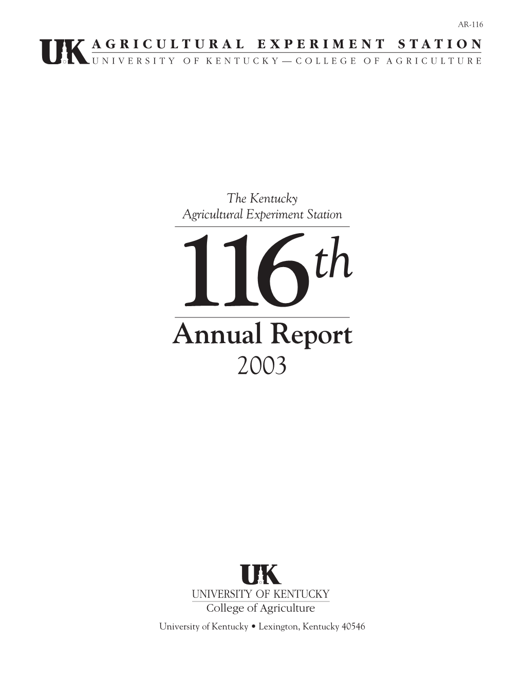 Annual Report 2003