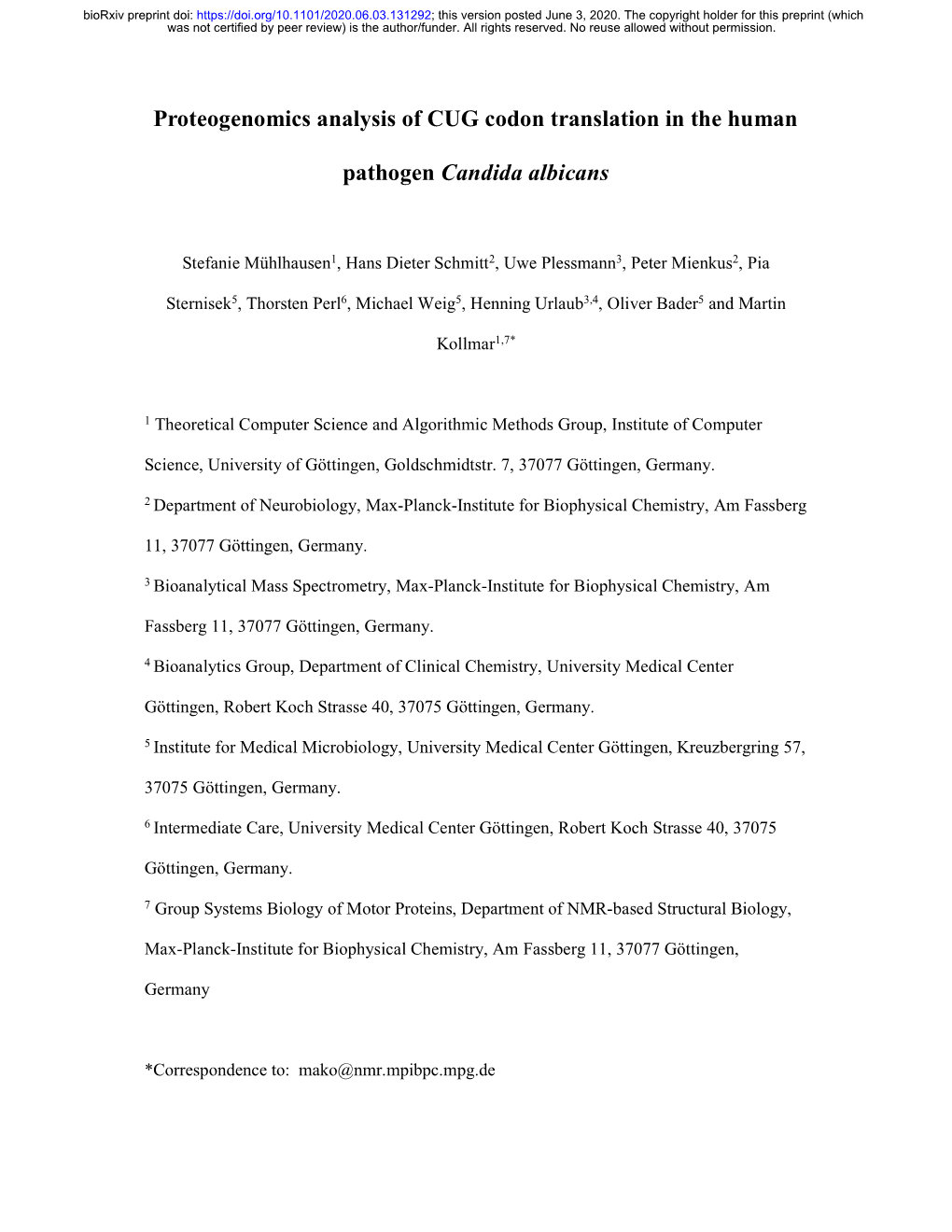 Proteogenomics Analysis of CUG Codon Translation in the Human