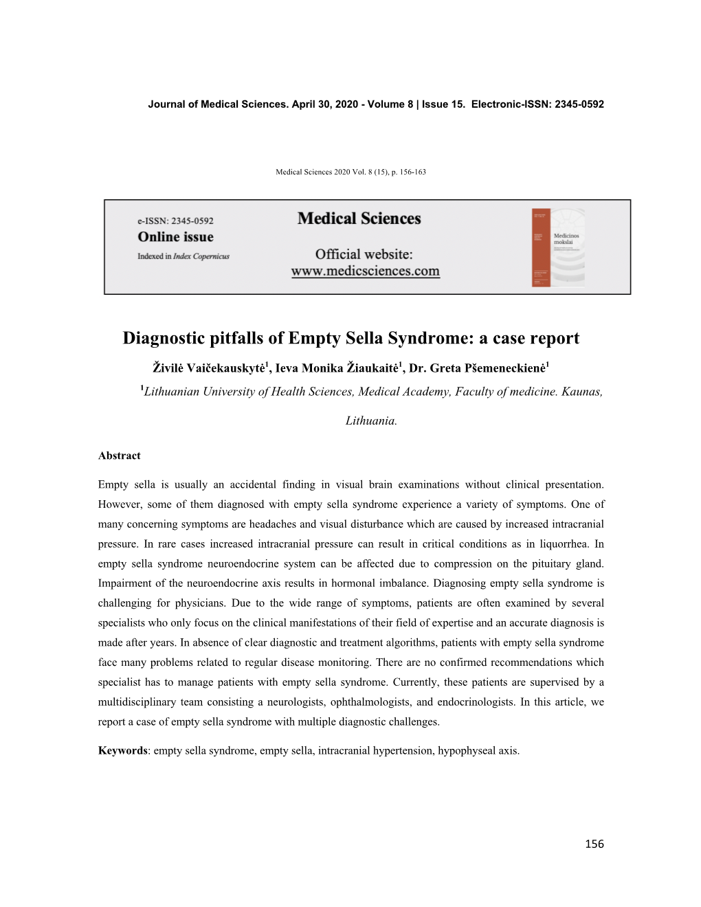 Diagnostic Pitfalls of Empty Sella Syndrome: a Case Report