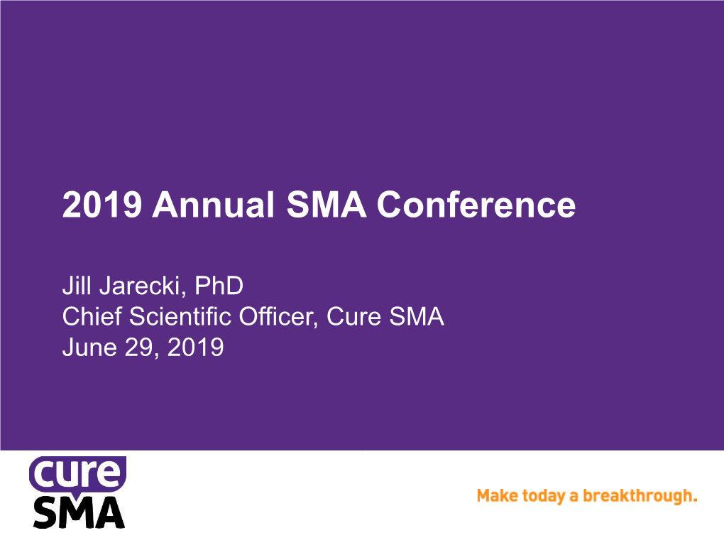 2019 Annual SMA Conference