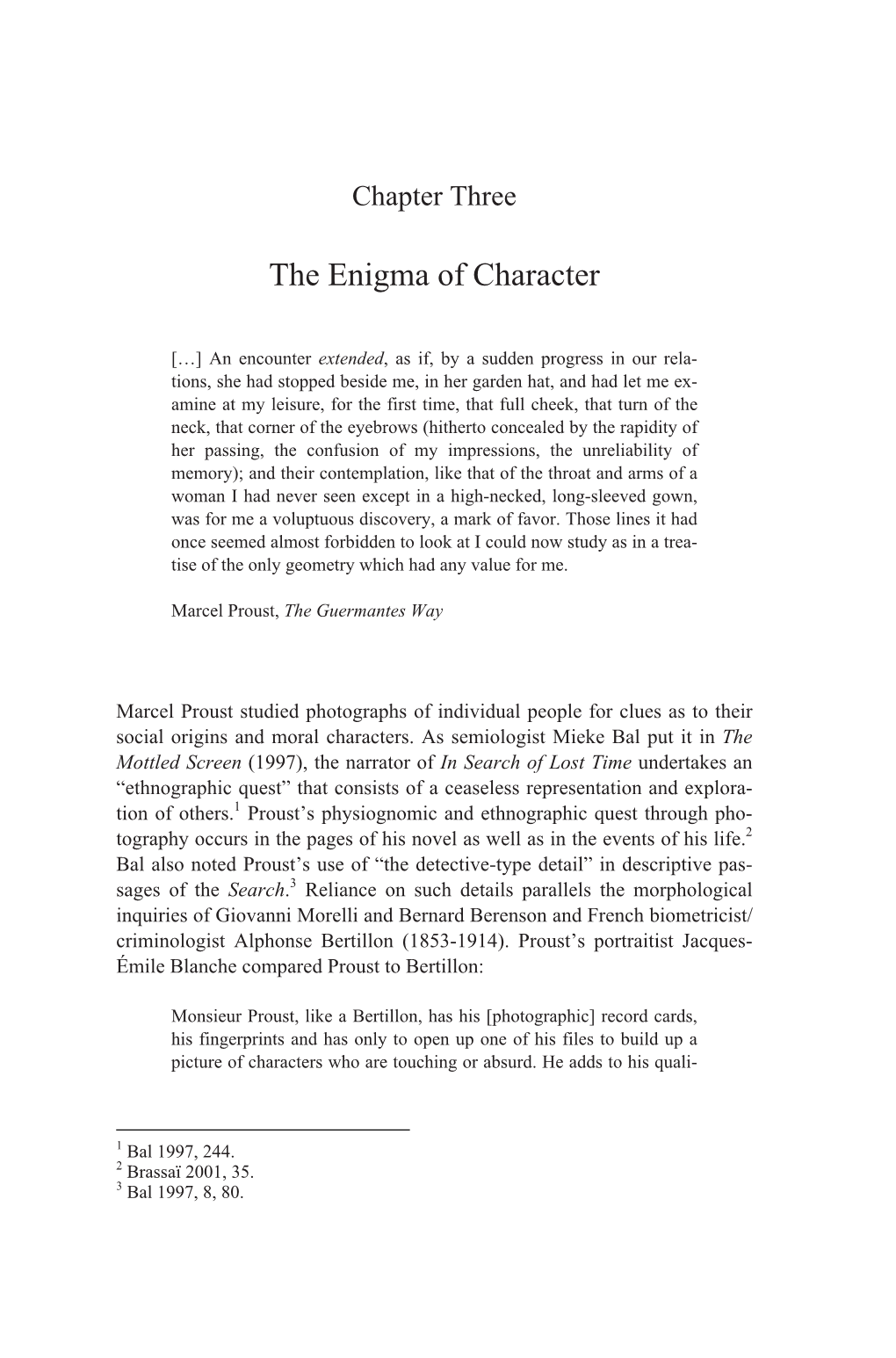 The Enigma of Character