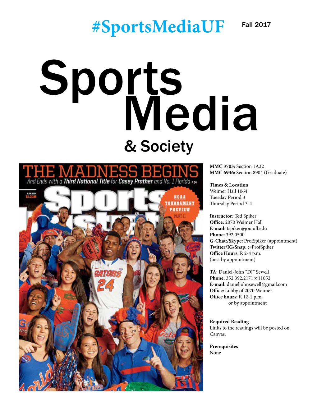 Sportsmediauf Fall 2017 Sports Media & Society