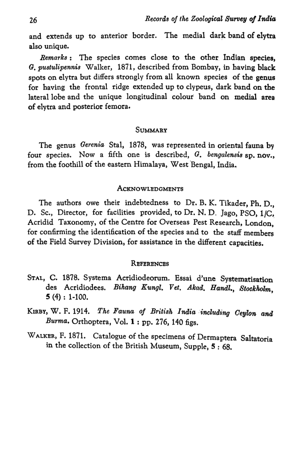 Records Oj the Zoologicaz Survey O/Ifidia and Extends up to Anterior Border