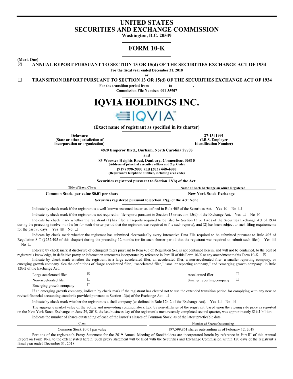 Iqvia Holdings Inc