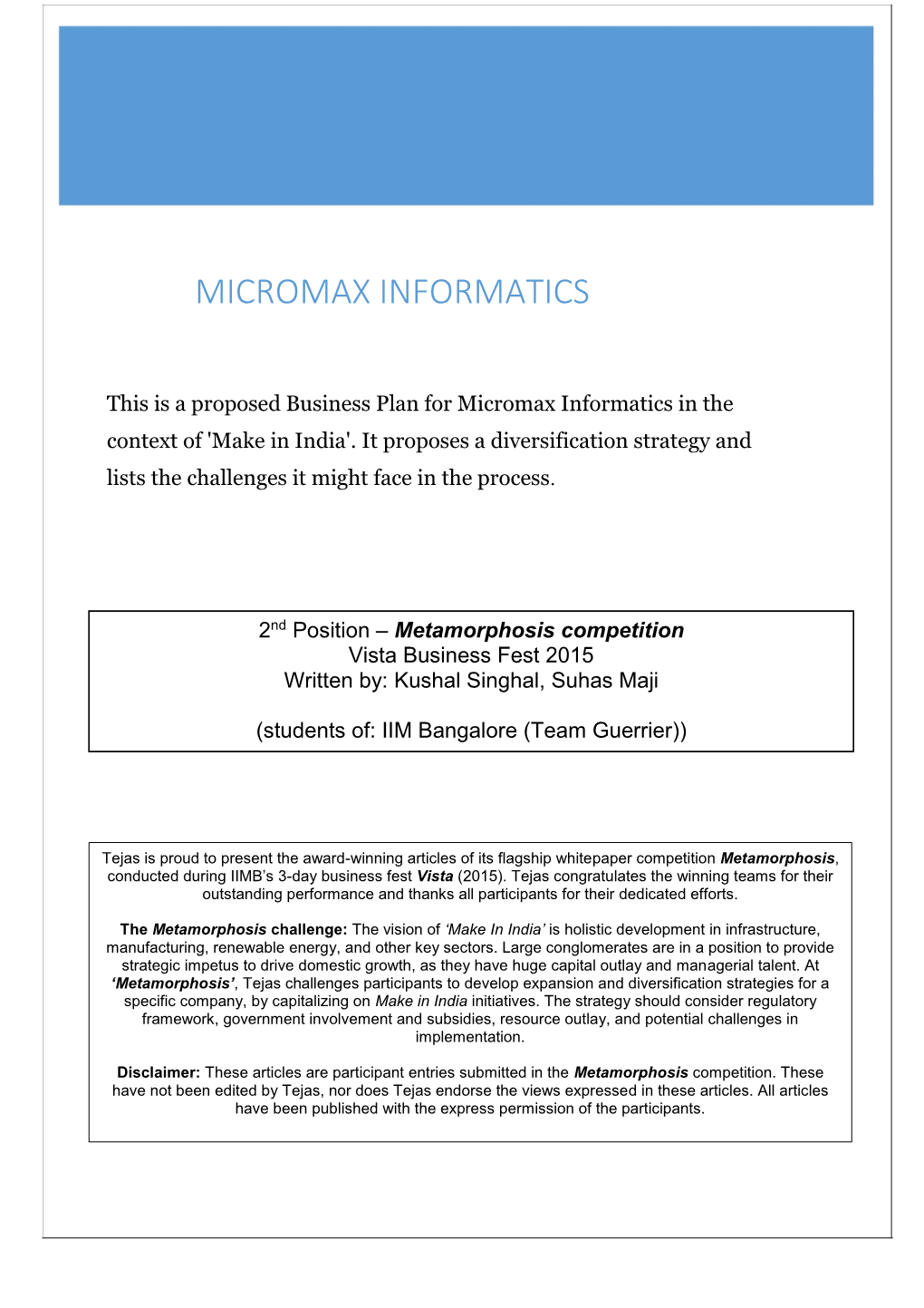 Micromax Informatics
