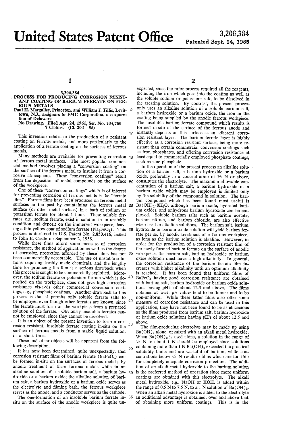 United States Patent 0 ” 1C6 Patented Sept