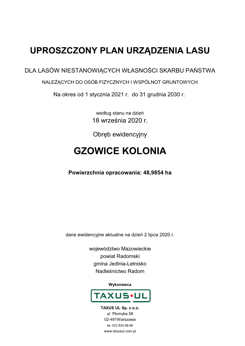 Gzowice Kolonia