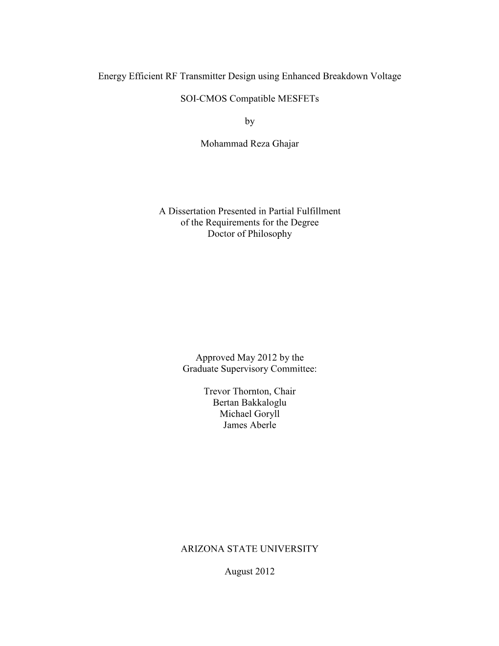 Energy Efficient RF Transmitter Design Using Enhanced Breakdown Voltage